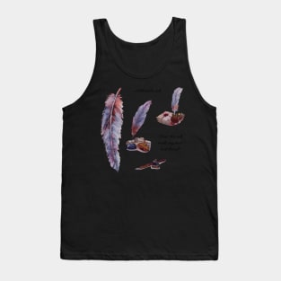 Watercolor Addicted to ink calligraphy set Tank Top